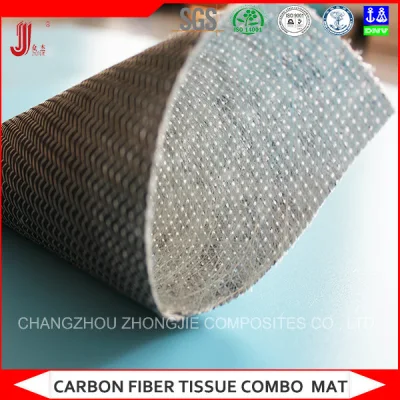 Carbon Tissue Stitched Fiberglass Mat for Conductive Profile